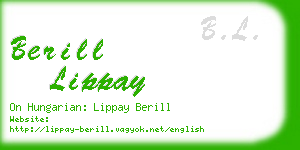 berill lippay business card